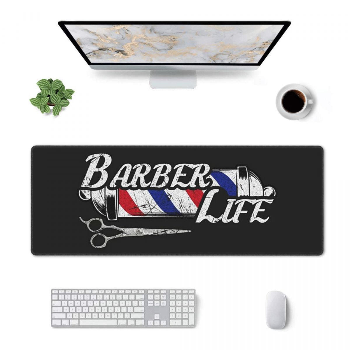 Large Mouse Pad Barber Shop Si - Gaming Accessories Shop ulasan dan harga