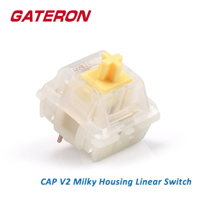 GATERON CAP Milky Yellow Linea - Gaming Accessories Aesthetic ulasan dan harga