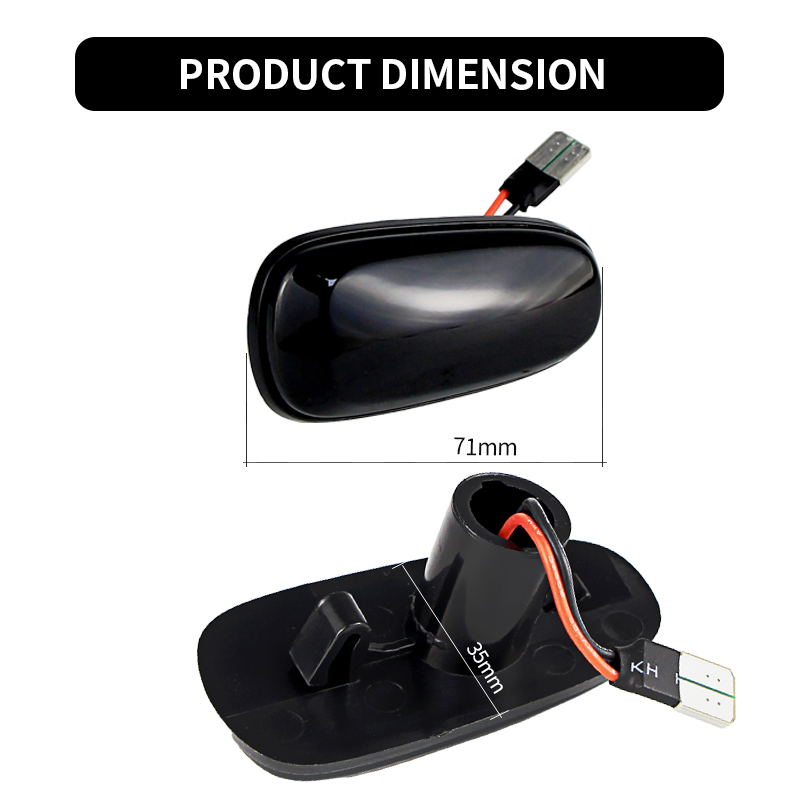 2PCS LED Dynamic Side Marker L - Gaming Accessories Rack ulasan dan harga