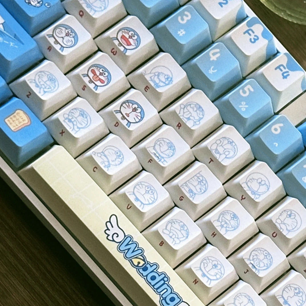 Original Doraemon Keycaps 120  - Gaming Accessories Aesthetic ulasan dan harga