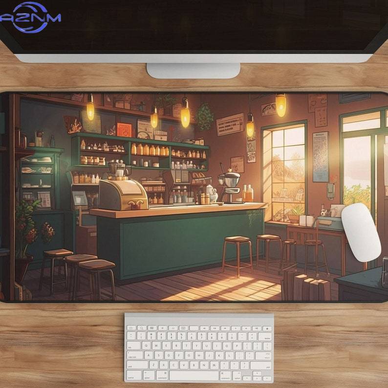 Kawaii Anime Desk Mat Coffee S - Gaming Accessories Shop ulasan dan harga